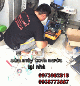Sửa máy bơm tại nhà Hương Chiến