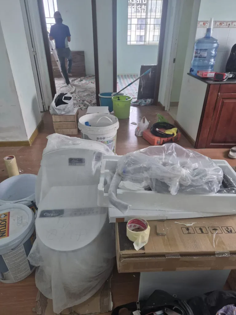 lắp đặt thiết bị vệ sinh